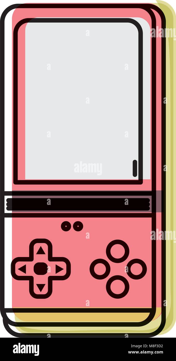 moved color gamepad technology console play design Stock Vector Image ...
