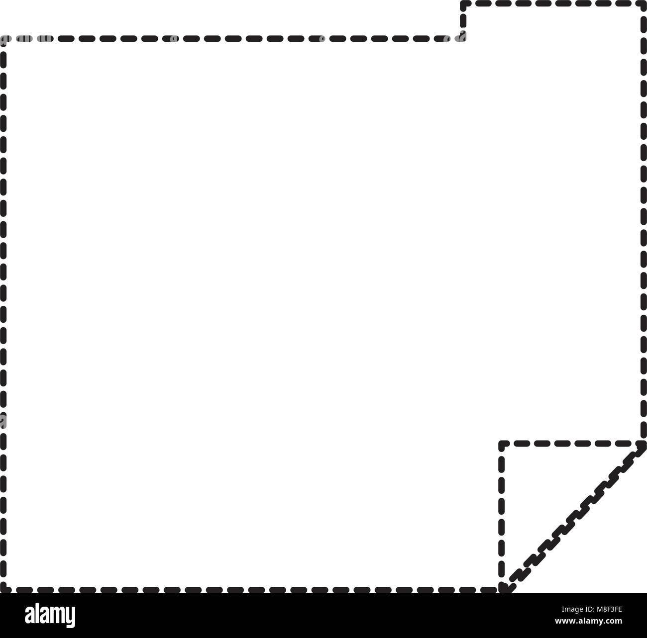 dotted shape paper note page organizer object Stock Vector Image & Art ...