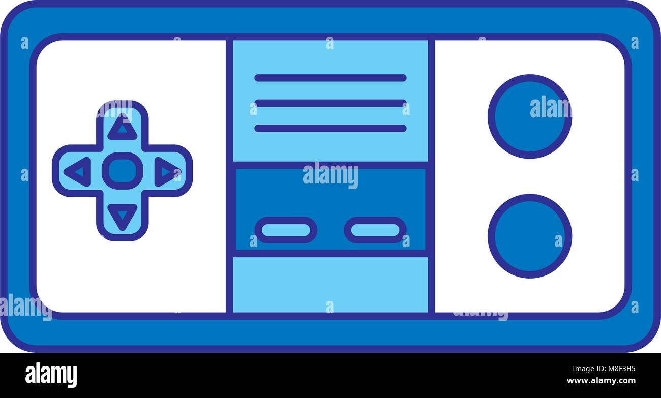 duo color electronic videogame console technology to play Stock Vector ...