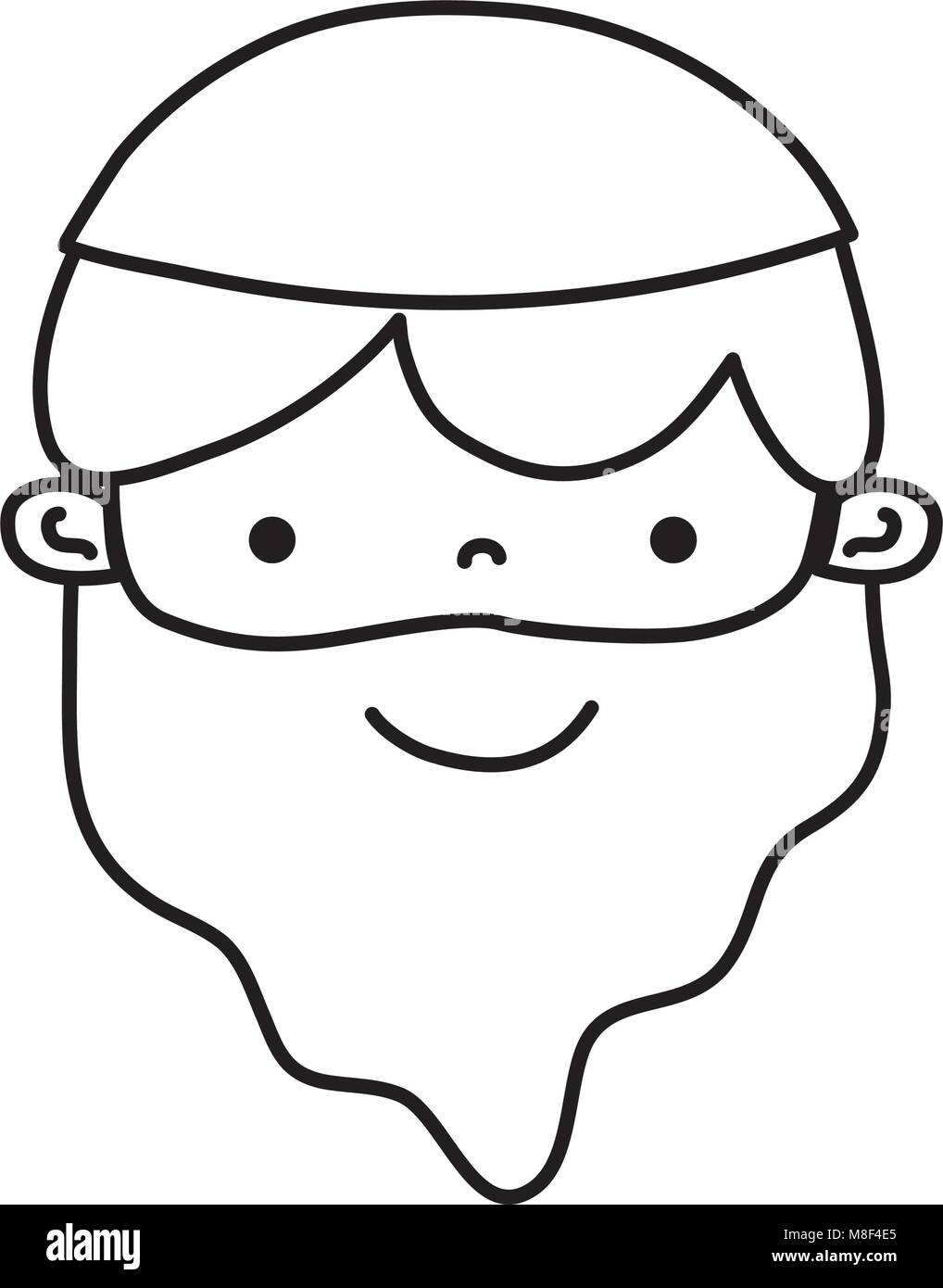 Printable Jesus Beard Template