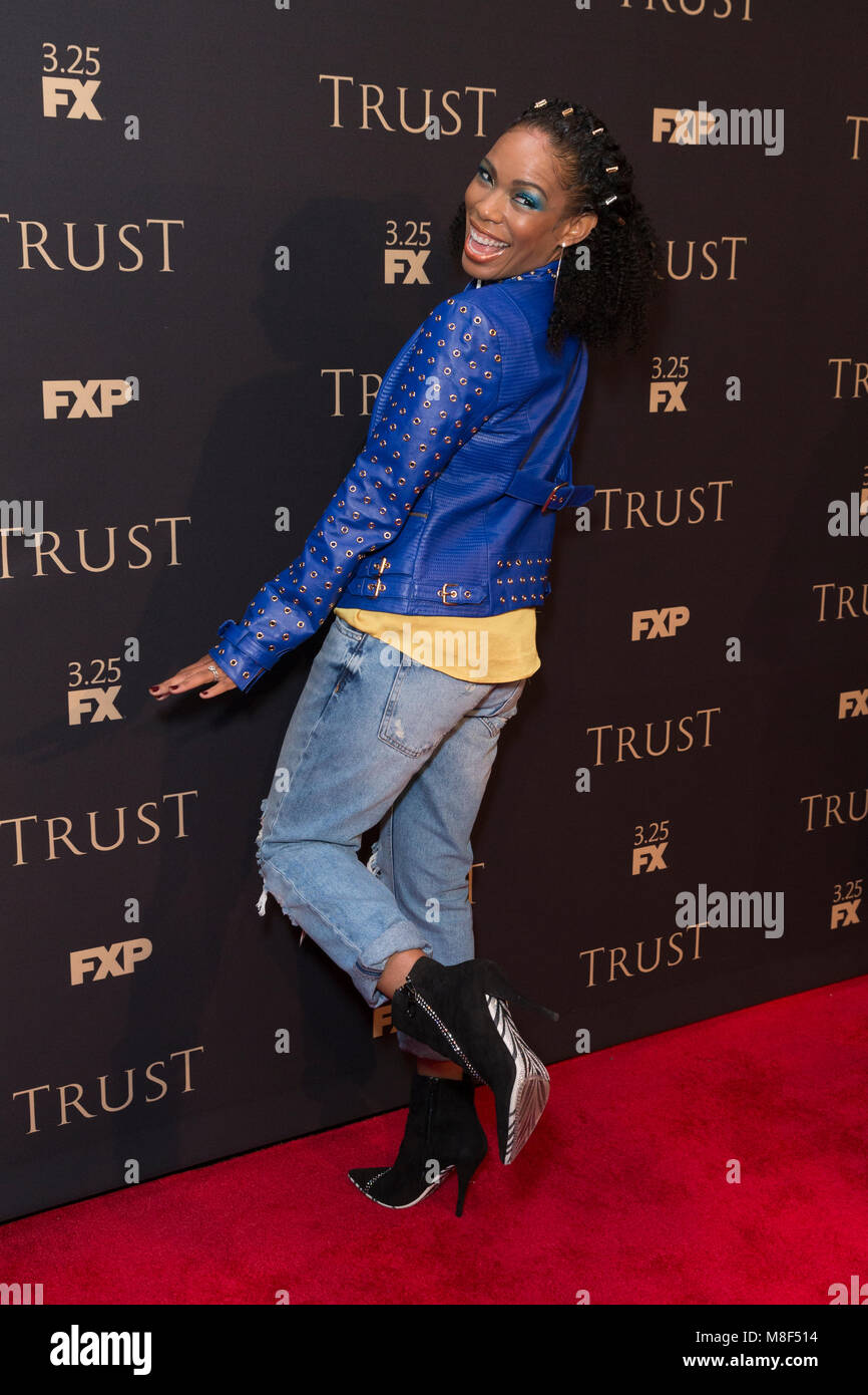 New York, NY - March 15, 2018: Angela Lewis attends FX Annual All-Star