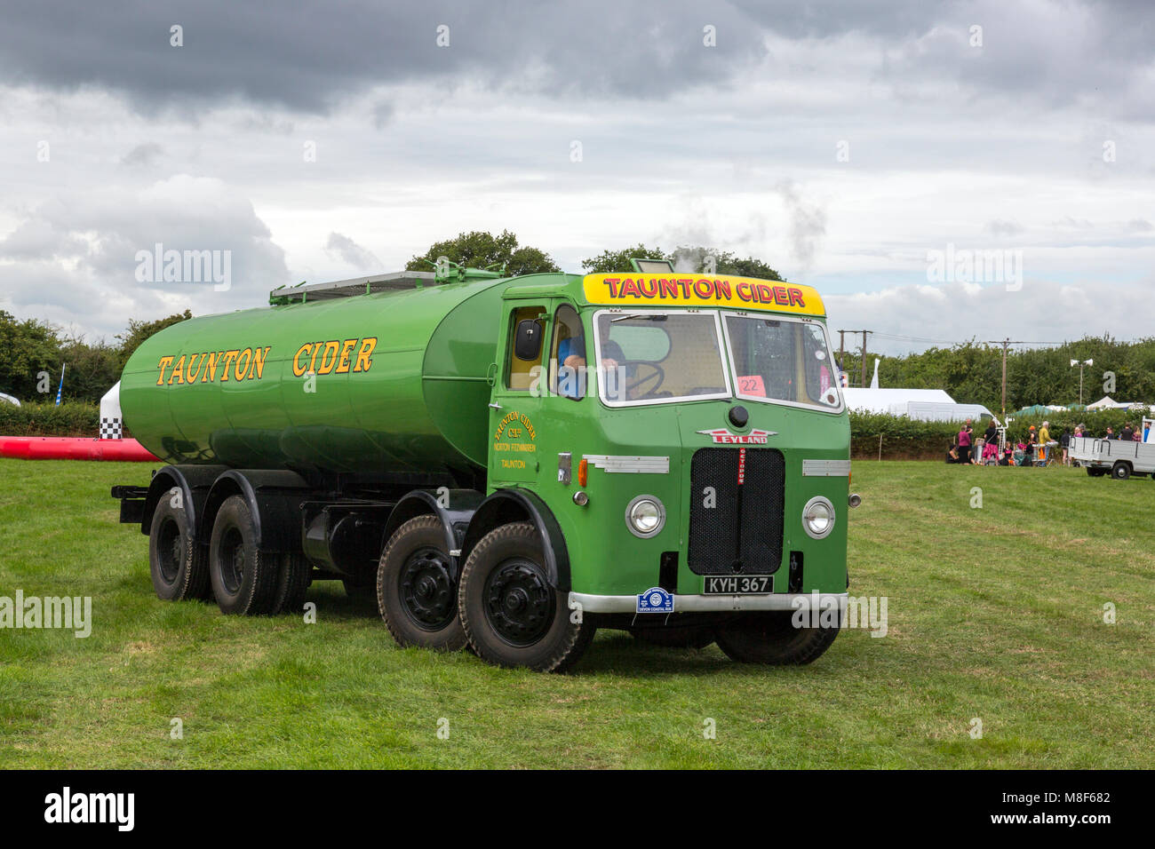 A restored Leyland Octopus tanker formerly owned by the Taunton Cider Company at the 2017 Norton Fitzwarren Steam Rally, Somerset, England, UK Stock Photo