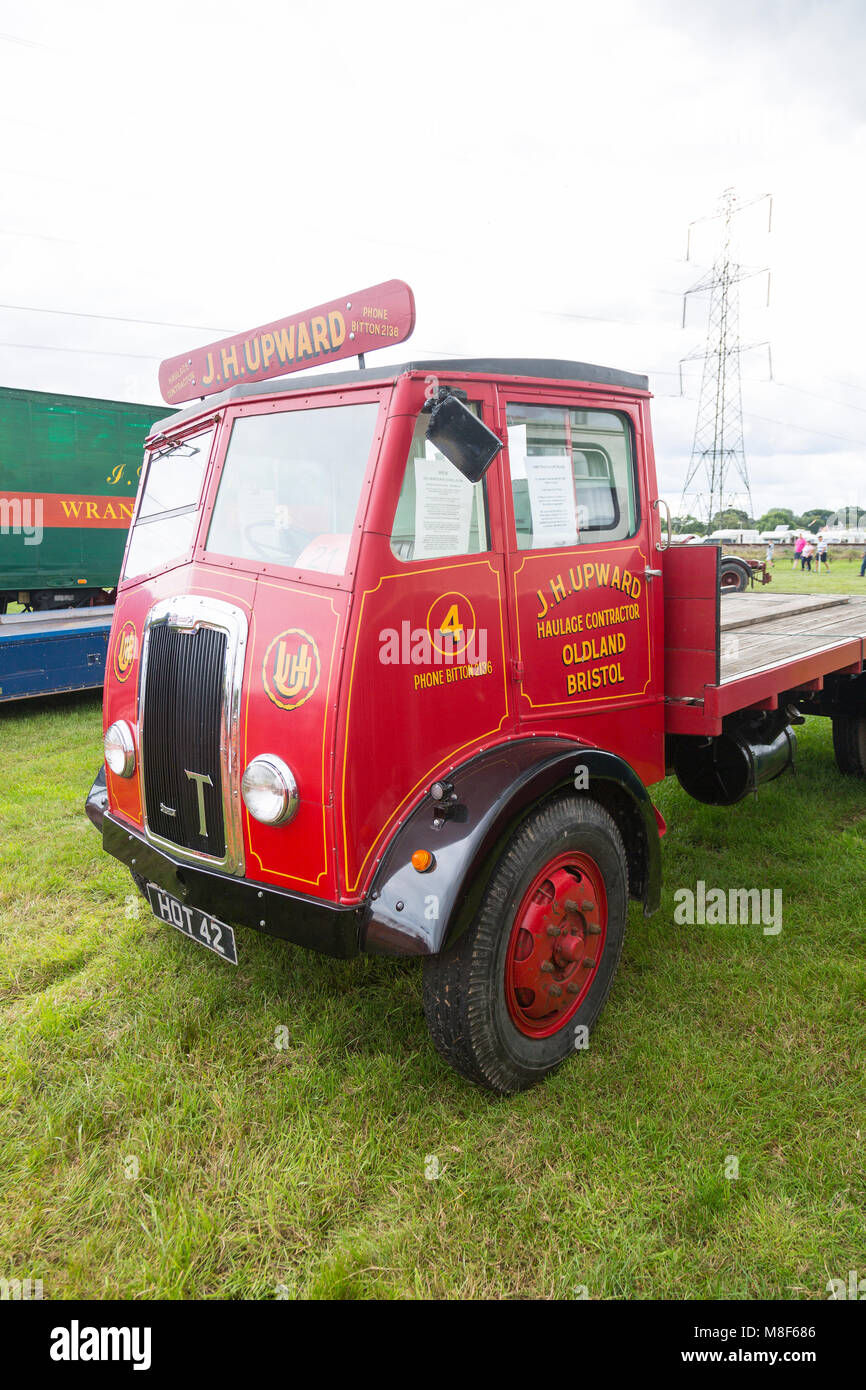 A restored 1949 Thornicroft Sturdy lorry at the 2017 Norton Fitzwarren Steam Rally, Somerset, England, UK Stock Photo
