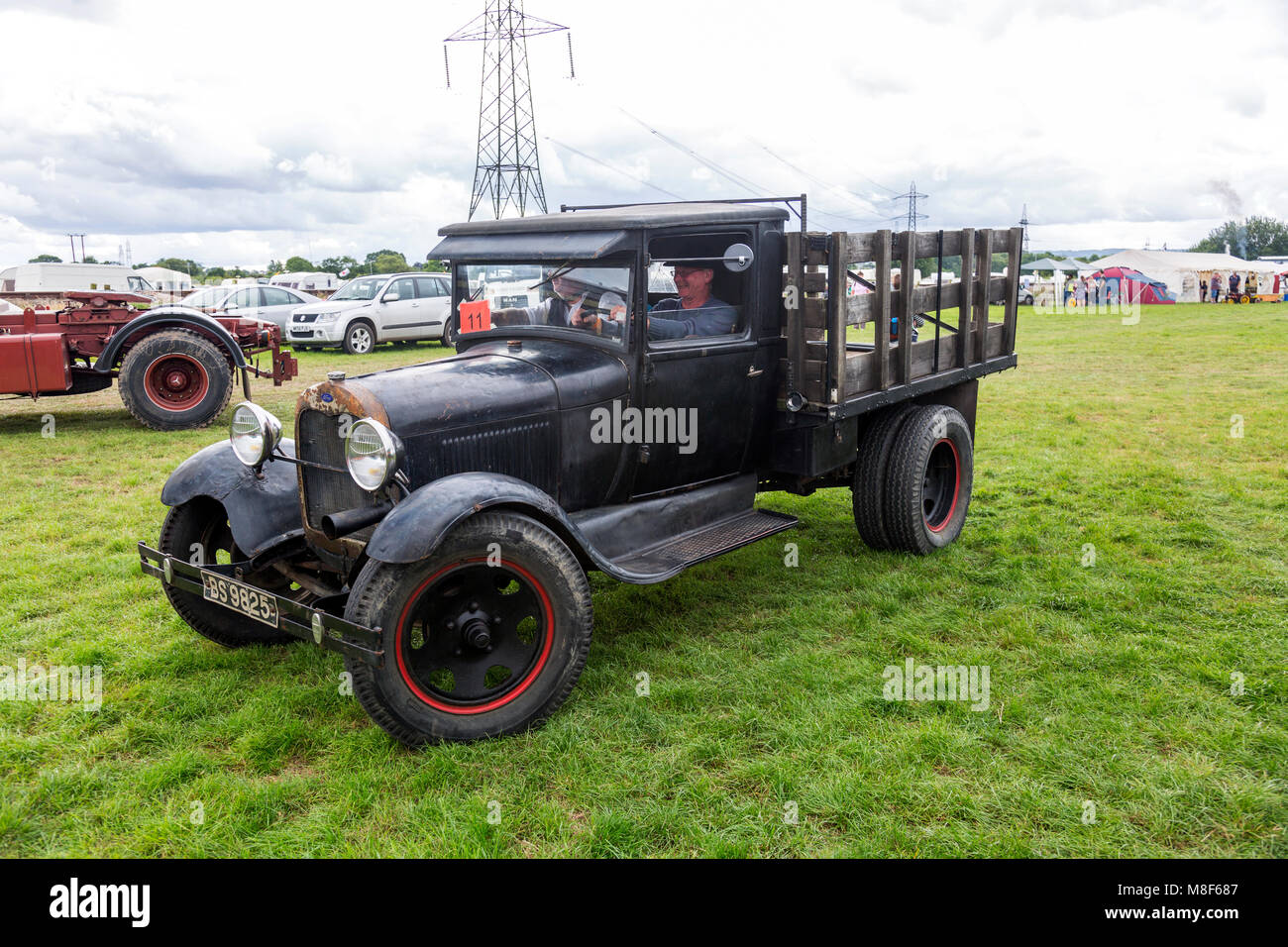 A partly restored Ford pickup truck at the 2017 Norton Fitzwarren Steam Rally, Somerset, England, UK Stock Photo