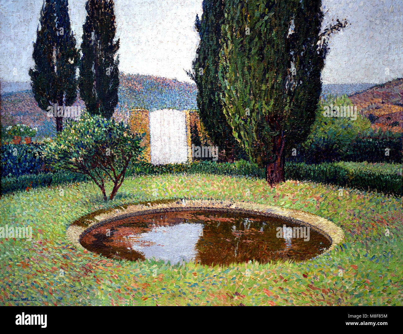 The Pond at Marquayrol by Henri Martin, 1860-1943, France, French, Stock Photo