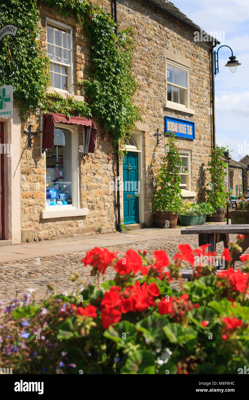 Market Place Masham Harrogate North Yorkshire England Stock Photo Alamy