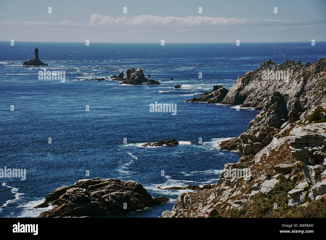 view to pointe du raz, a landscape in Brittany, France Stock Photo