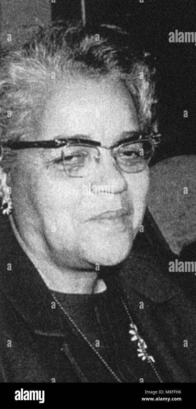 Dorothy Vaughan. Portrait of the African American mathematician and human computer Dorothy Johnson Vaughan (1910-2008) who worked for the National Advisory Committee for Aeronautics (NACA) and NASA. Stock Photo