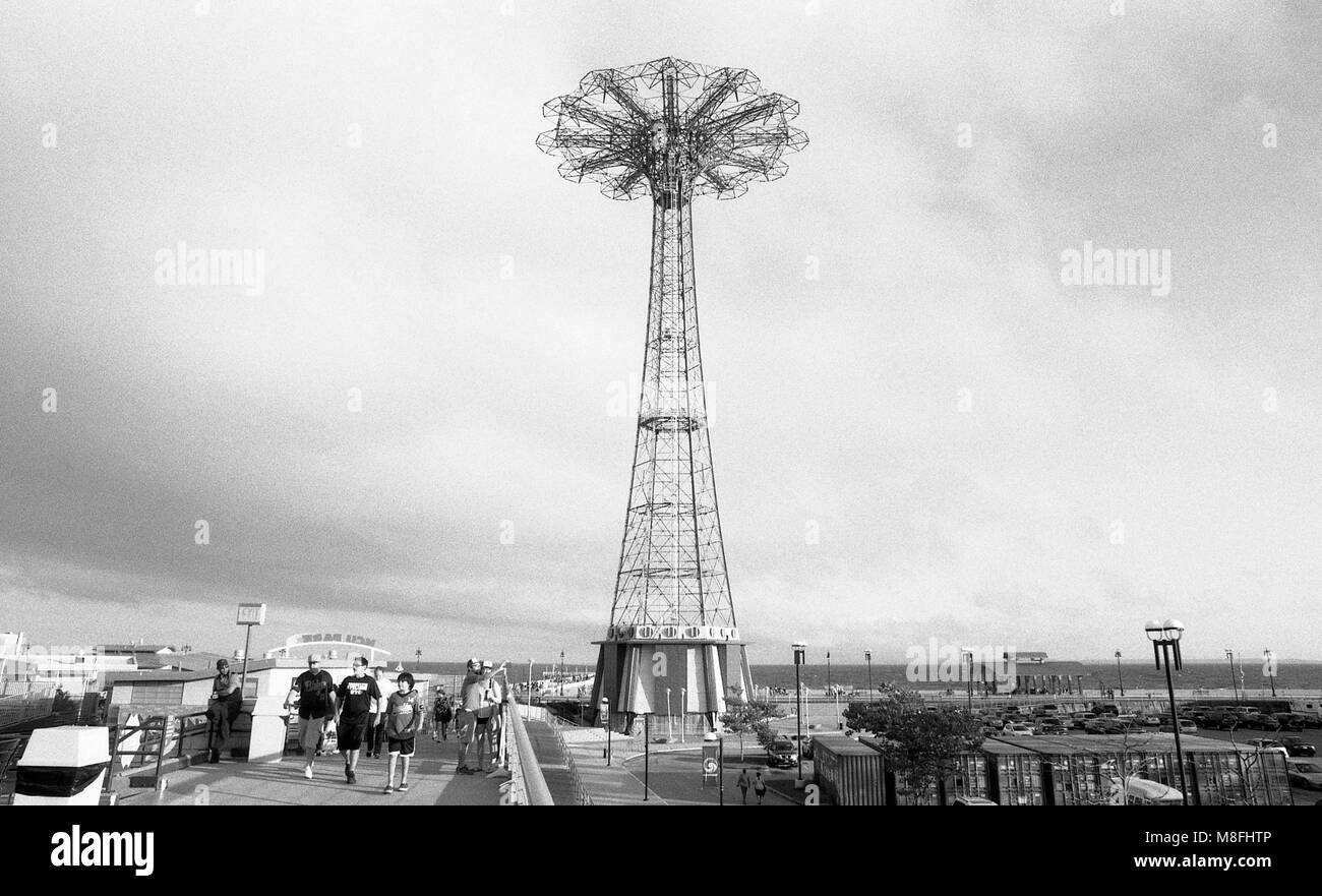 Parachute Jump - Coney Island Stock Photo