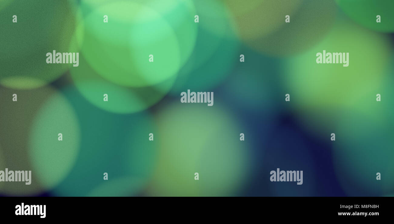 Deep Sea Green Bokeh Background. Shine Blurred Texture. Glowing Glitter