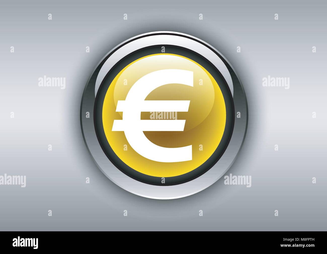 design vector of euro coin currency Stock Vector