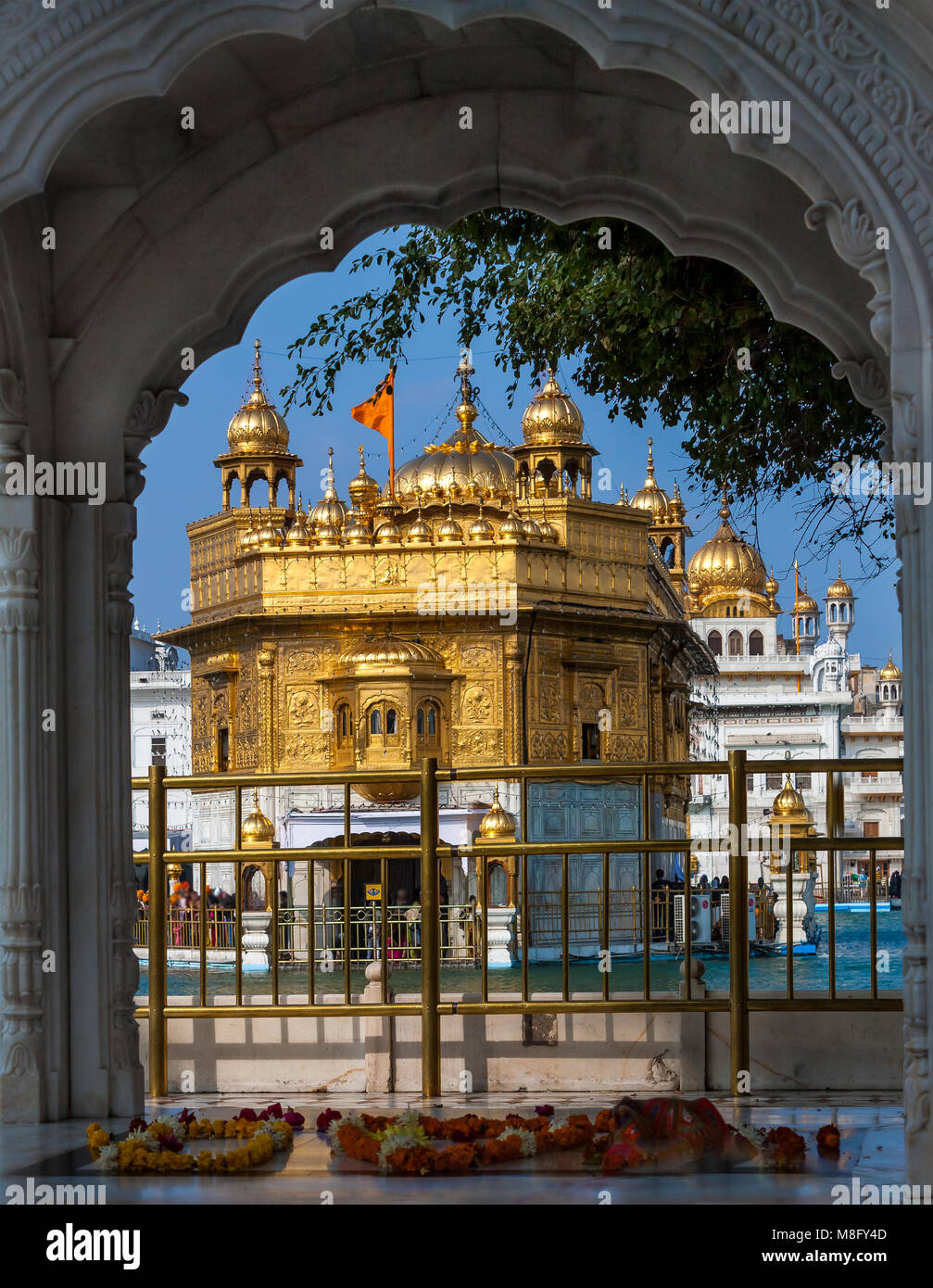 The Golden Temple Shri Harmandir Sahib, A Gurudwara in Amritsar, Punjab, India. Stock Photo