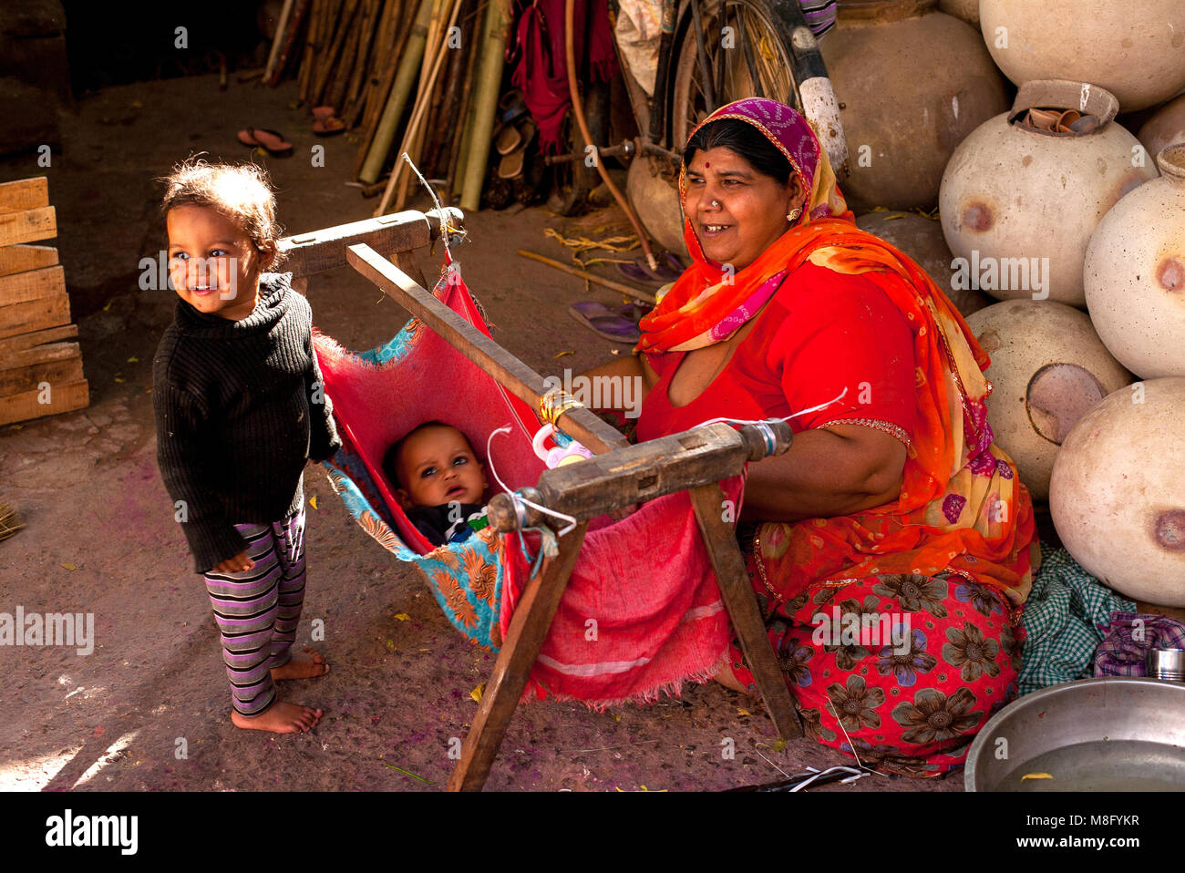 mother-in-sari-with-baby-hi-res-stock-photography-and-images-alamy
