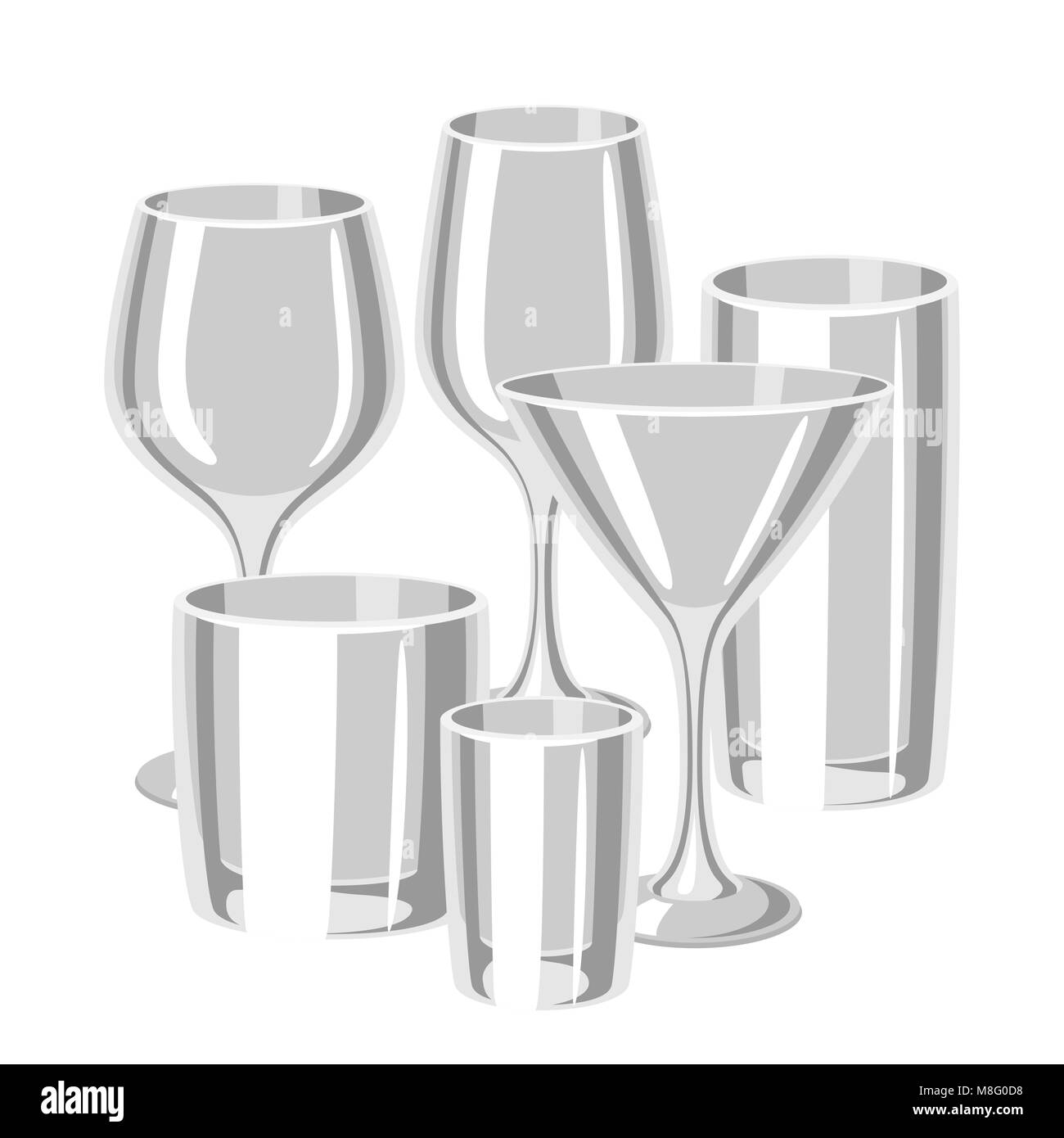 Shot glasses bar Black and White Stock Photos & Images - Alamy