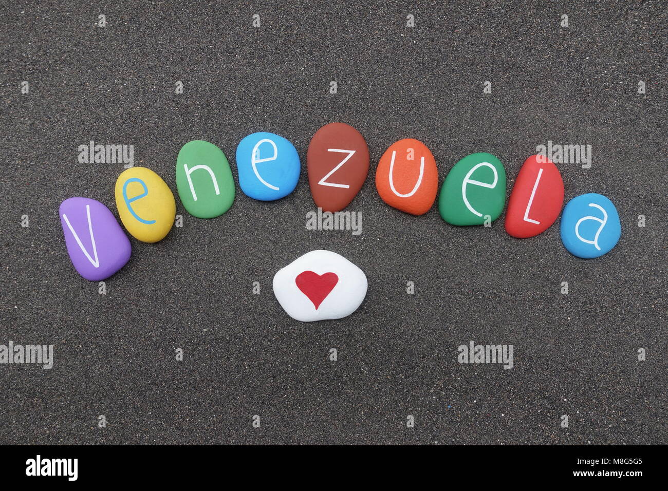 Venezuela in my heart Stock Photo