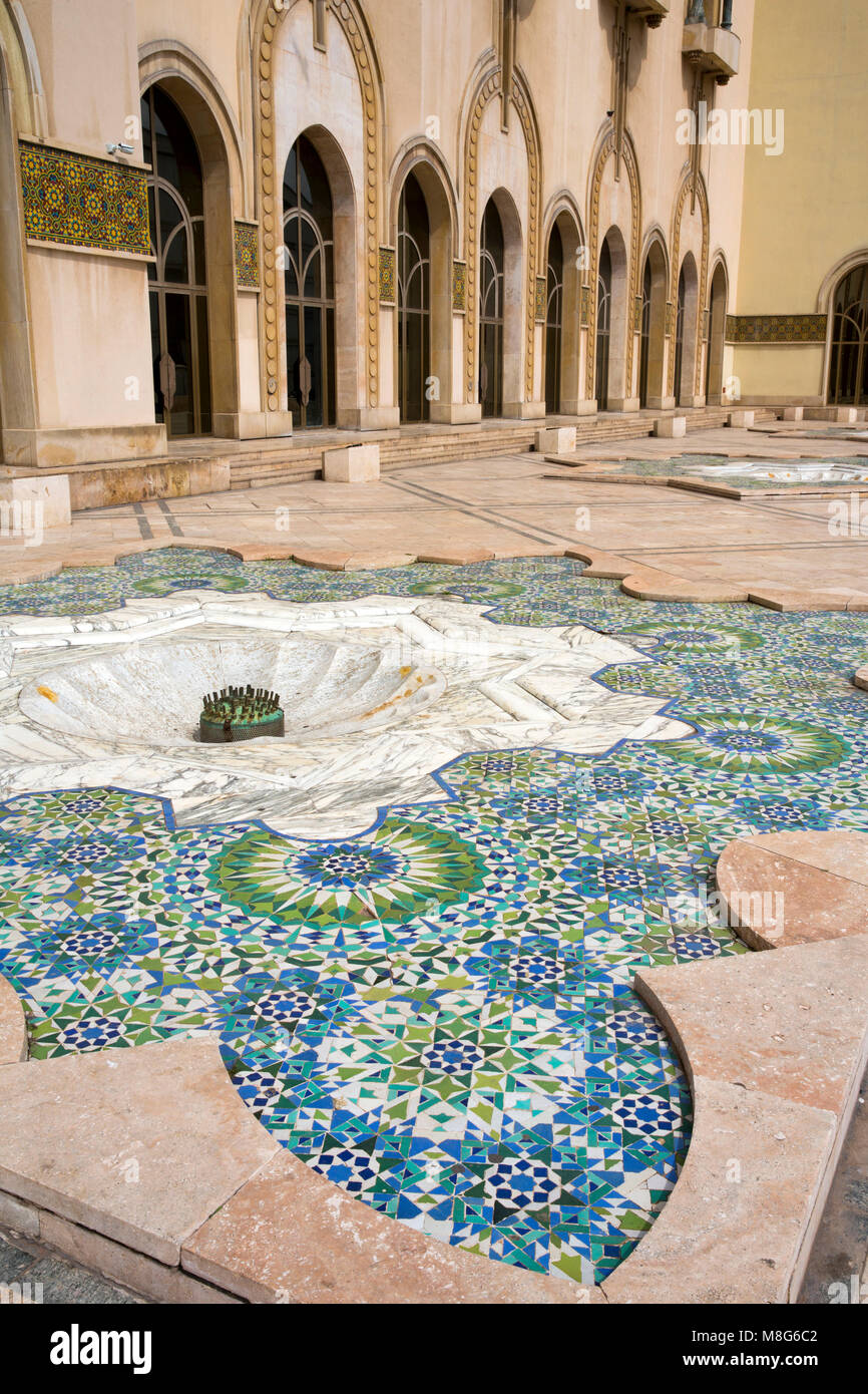 Morocco, Casablanca, Boulevard de Tiznit, Academy of Traditional Arts, of the Hassan II Mosque Stock Photo