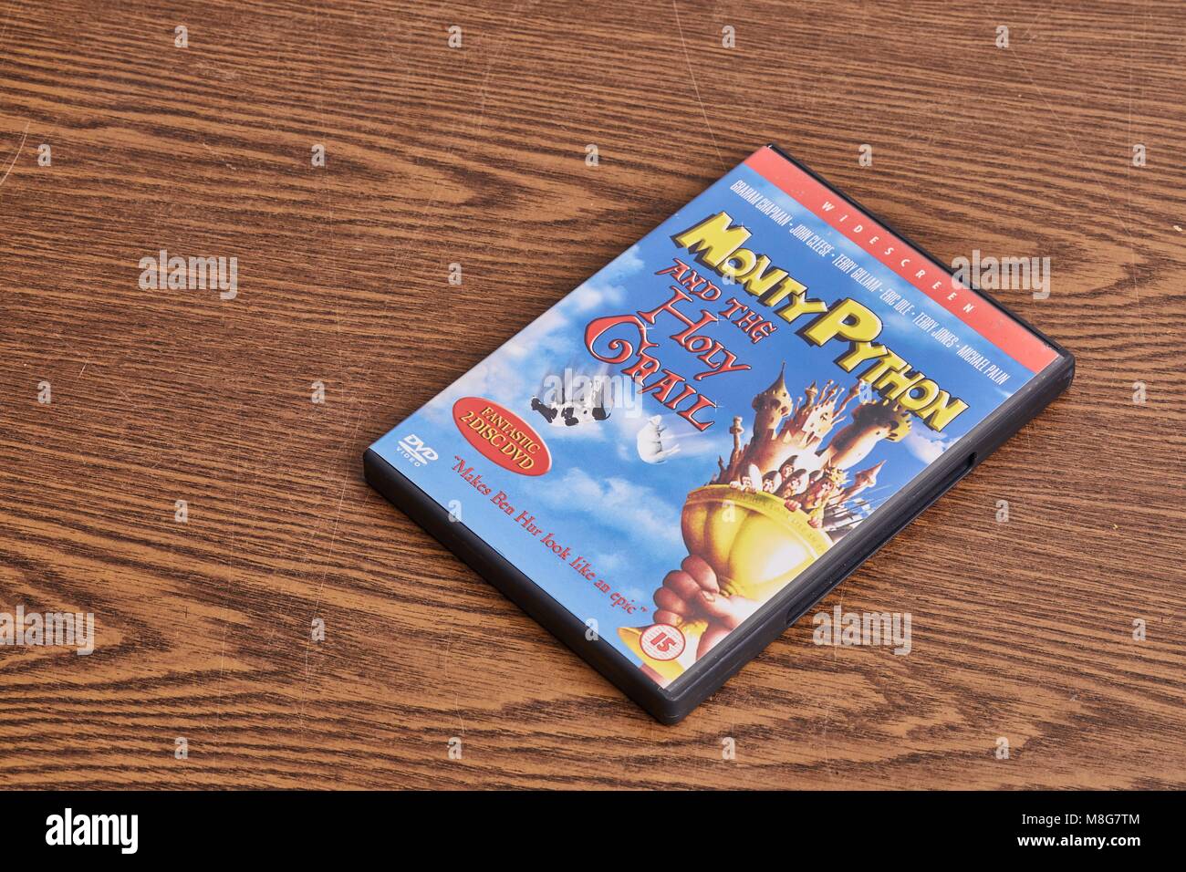 Monty Python and The Holy Grail DVD Stock Photo