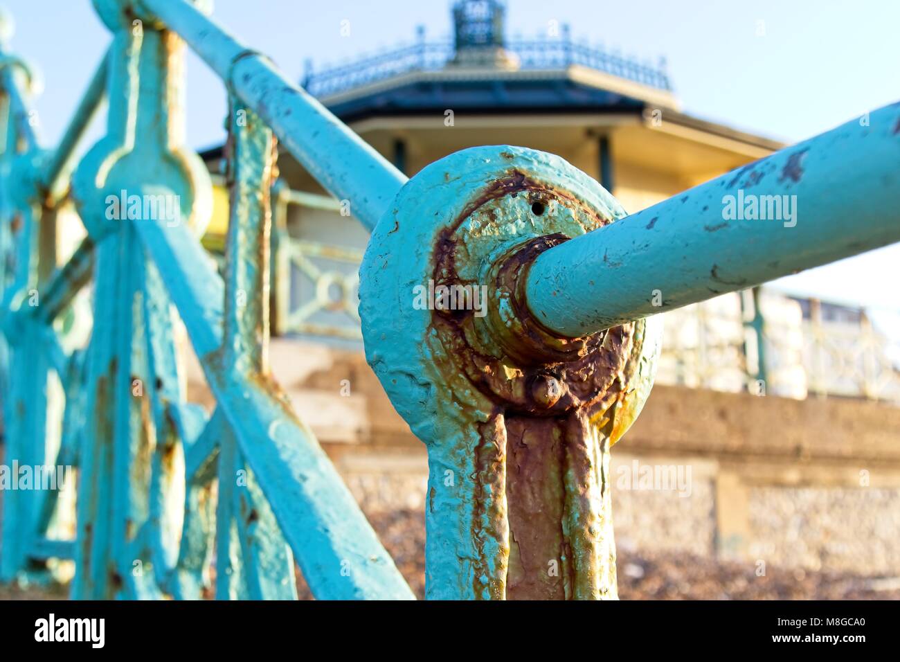 Green railings hi-res stock photography and images - Alamy