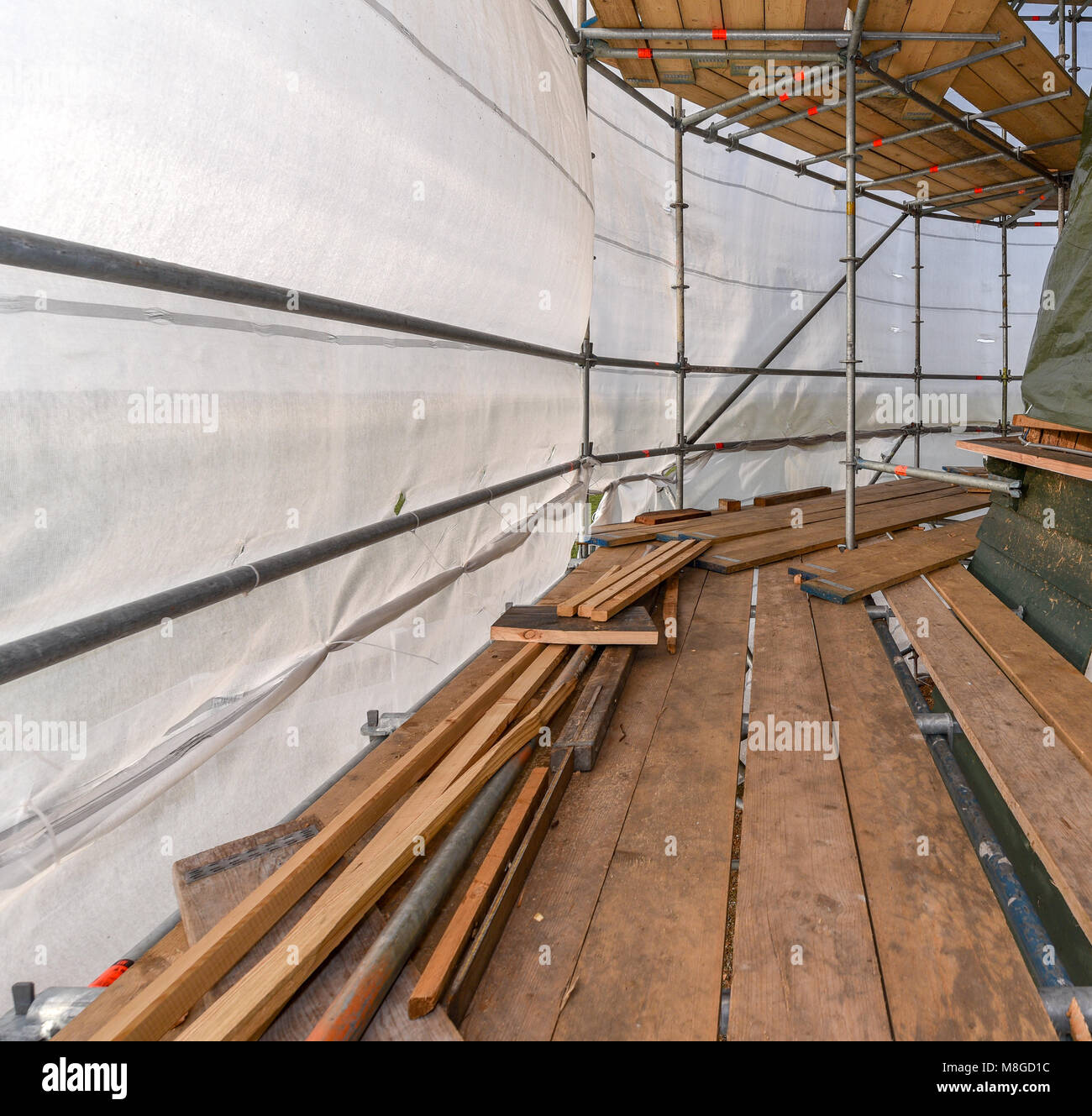 Old Building Renovation With Modern Materials photo