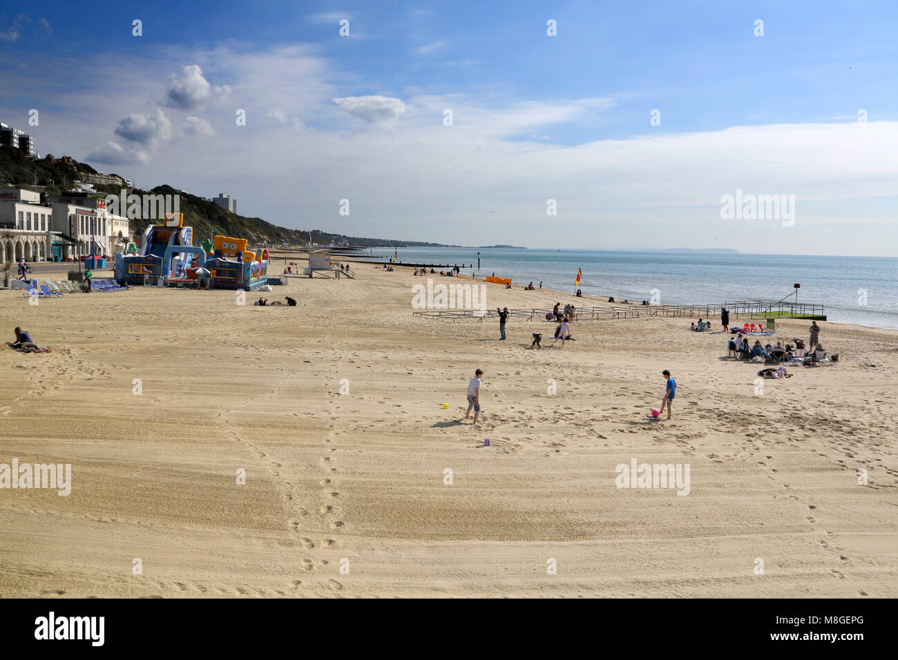 the seaside resort of bournemouth on the dorset coast Stock Photo Alamy