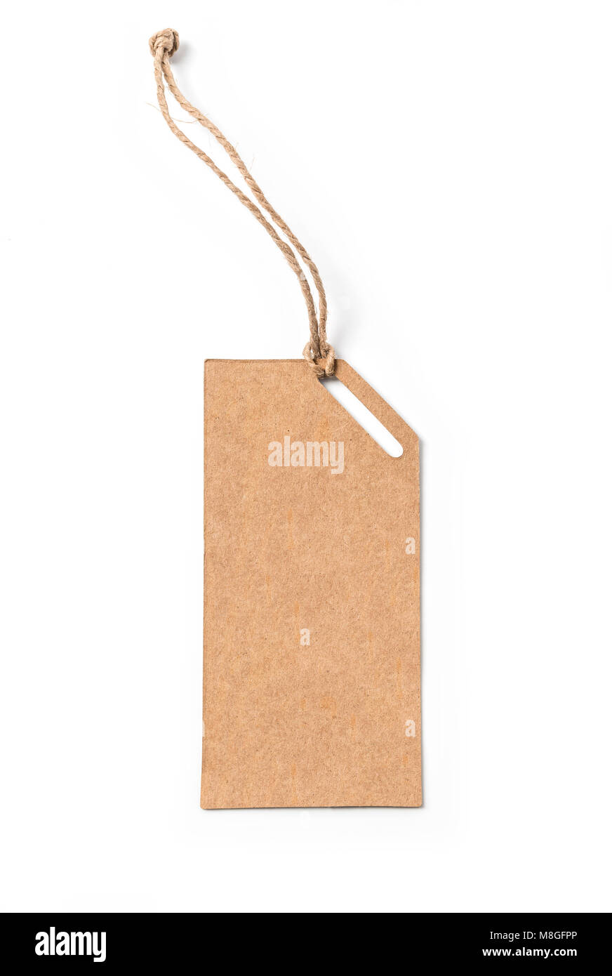 price tag with string isolated on white background Stock Photo Alamy