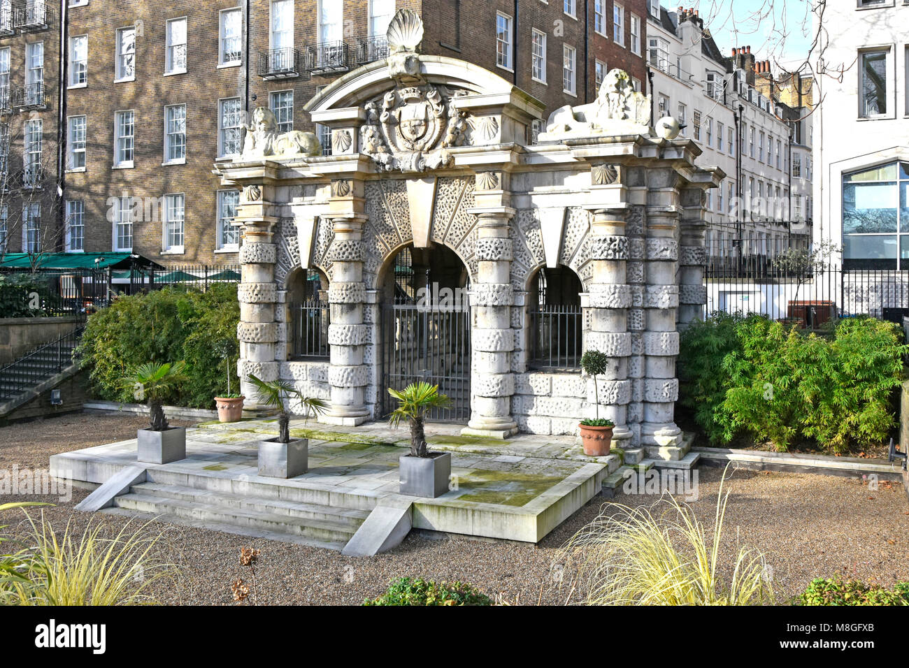 Winter view of the historical Italianate York Water Gate a Watergate