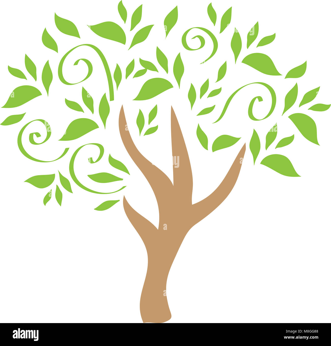 Creative and Clean Tree Logo Clip Art Stock Photo
