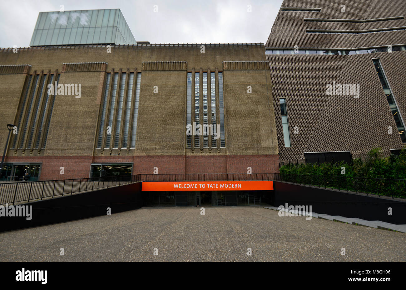 Tate Modern Gallery, London. Main entrance Stock Photo