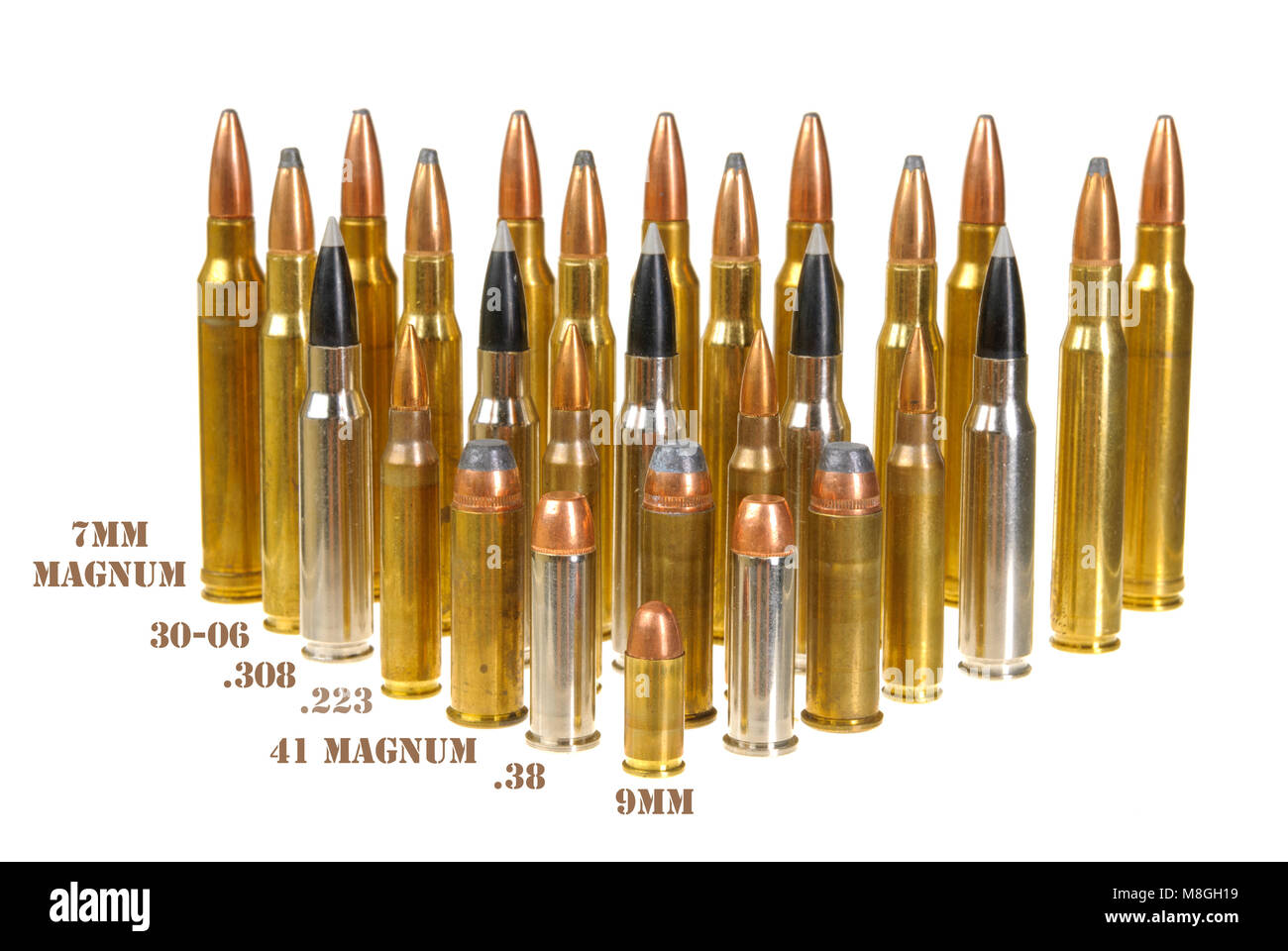 Ammunition of various types and sizes from 320 Auto to 300 Win Mag ...