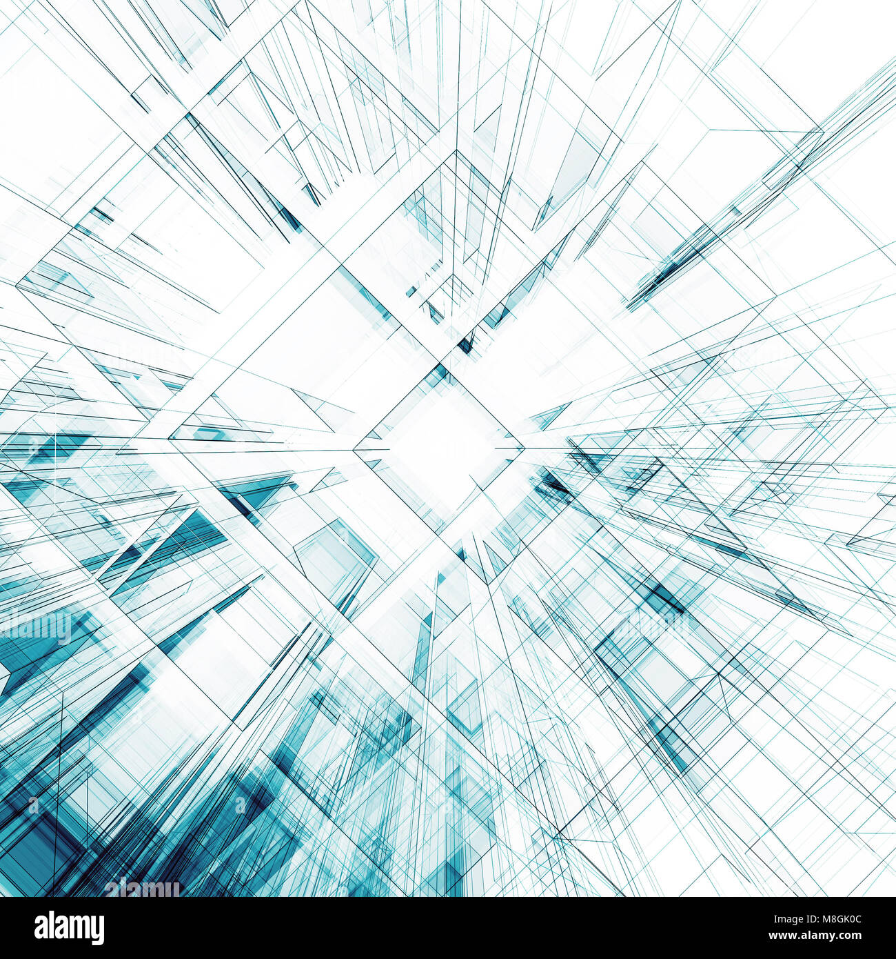 Abstract architecture 3d rendering Stock Photo - Alamy
