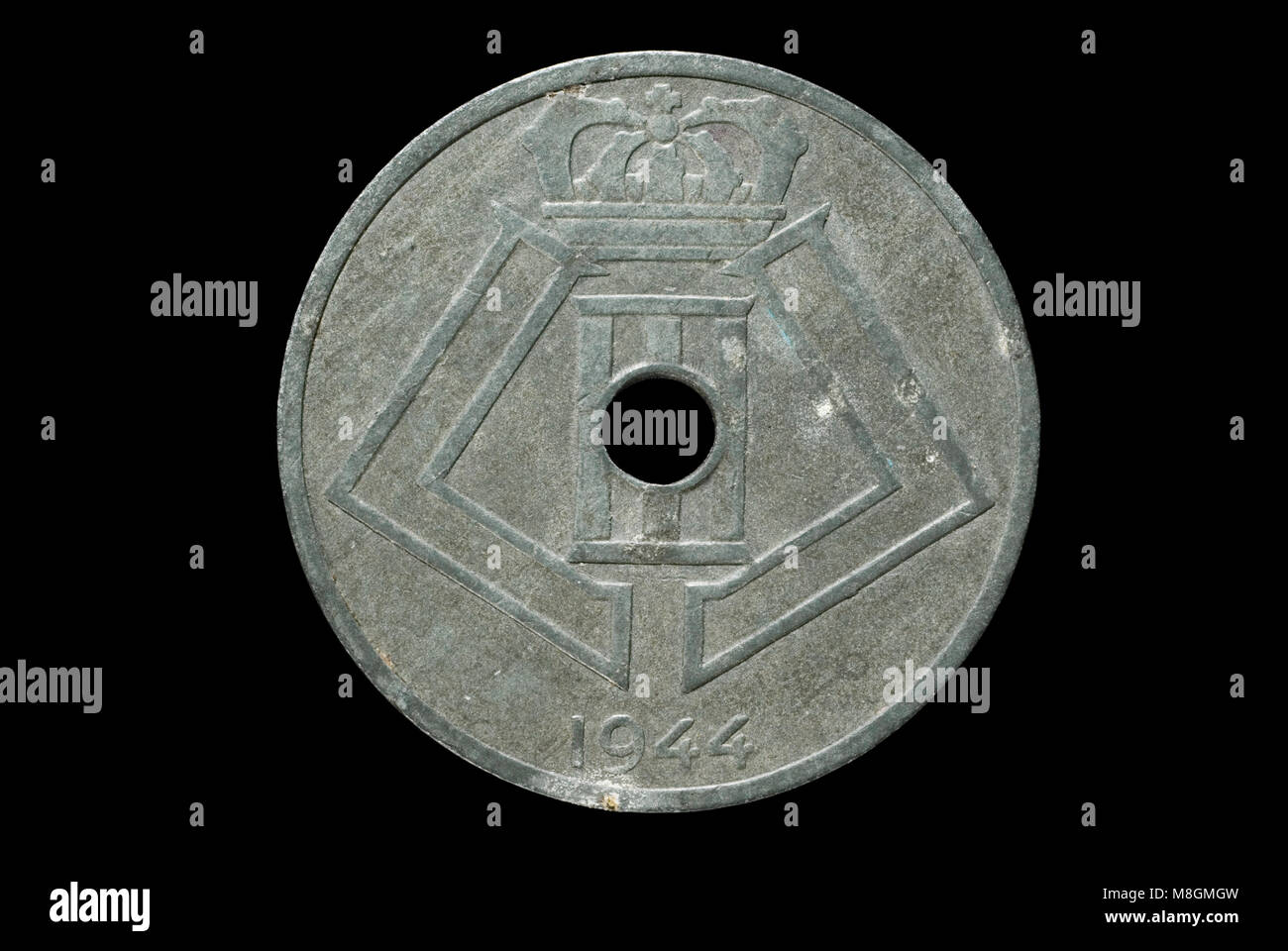BElgium 25 Centimes 1944 Stock Photo
