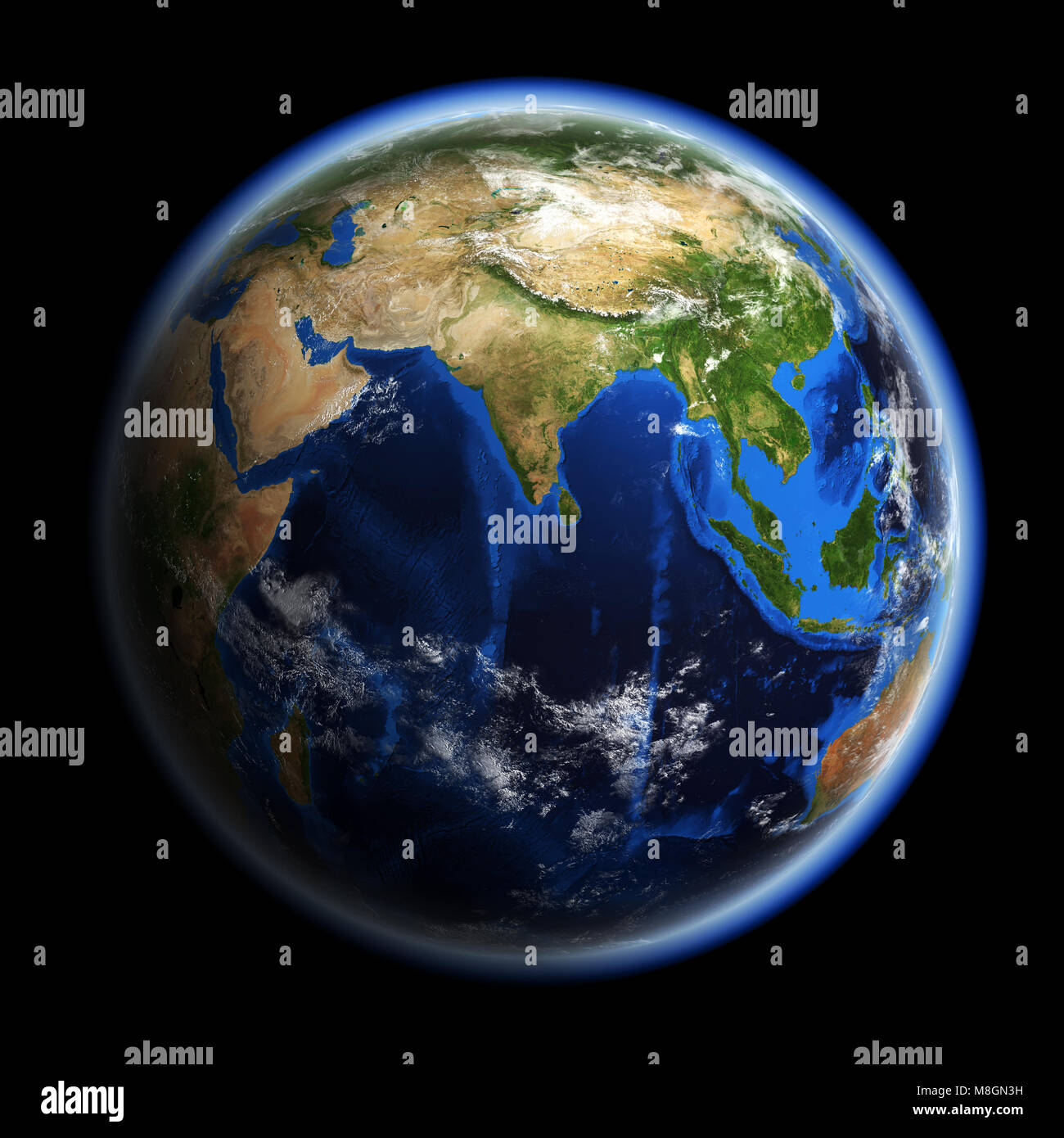 Planet Earth 3d rendering Stock Photo