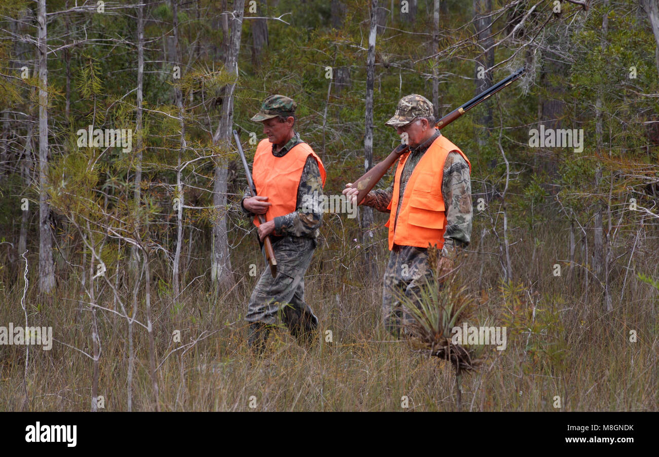 BICY pr image b cr Elam Stoltzfus   .Hunting is one of the on-going recreational uses managed for within the Preserve. Stock Photo