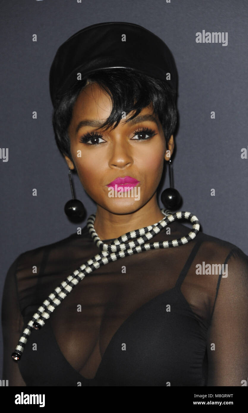 Los Angeles premiere of 'Annihilation' at the Regency Village Theatre - Arrivals  Featuring: Janelle Monae Where: Los Angeles, California, United States When: 13 Feb 2018 Credit: Apega/WENN.com Stock Photo