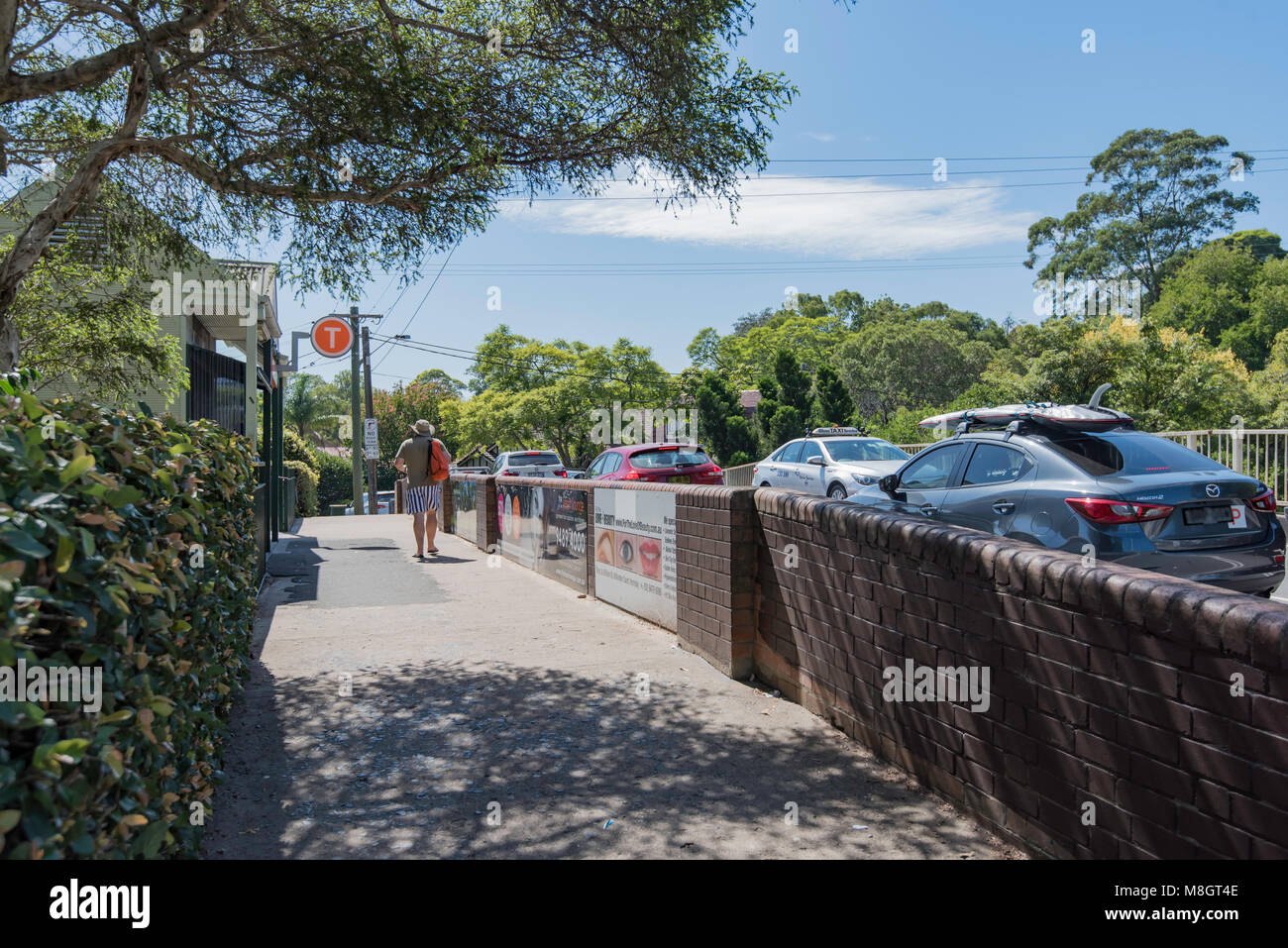 The entrance to Wahroonga railway station on Sydney's upper North Shore, part of KuRingGai