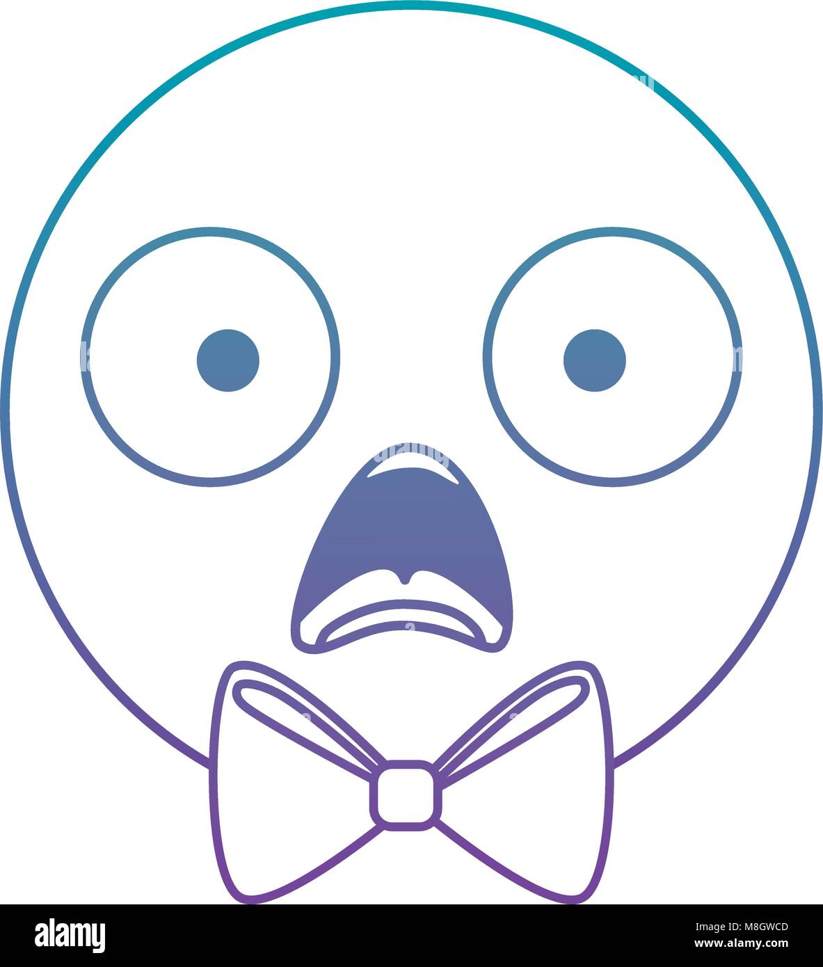 emoticon circular face kawaii character vector illustration design ...