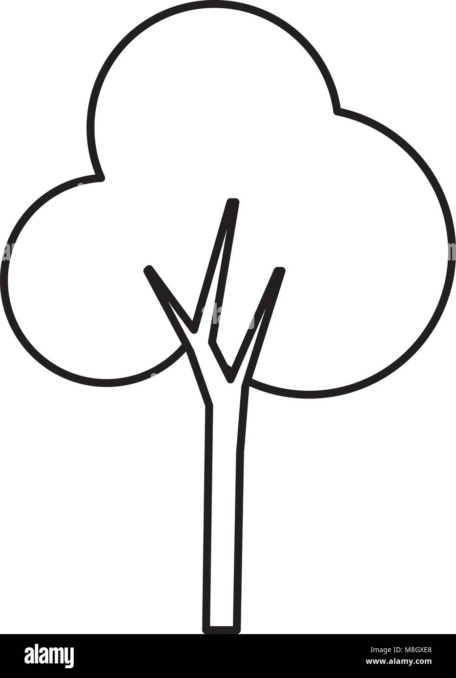 tree plant isolated icon vector illustration design Stock Vector Image ...