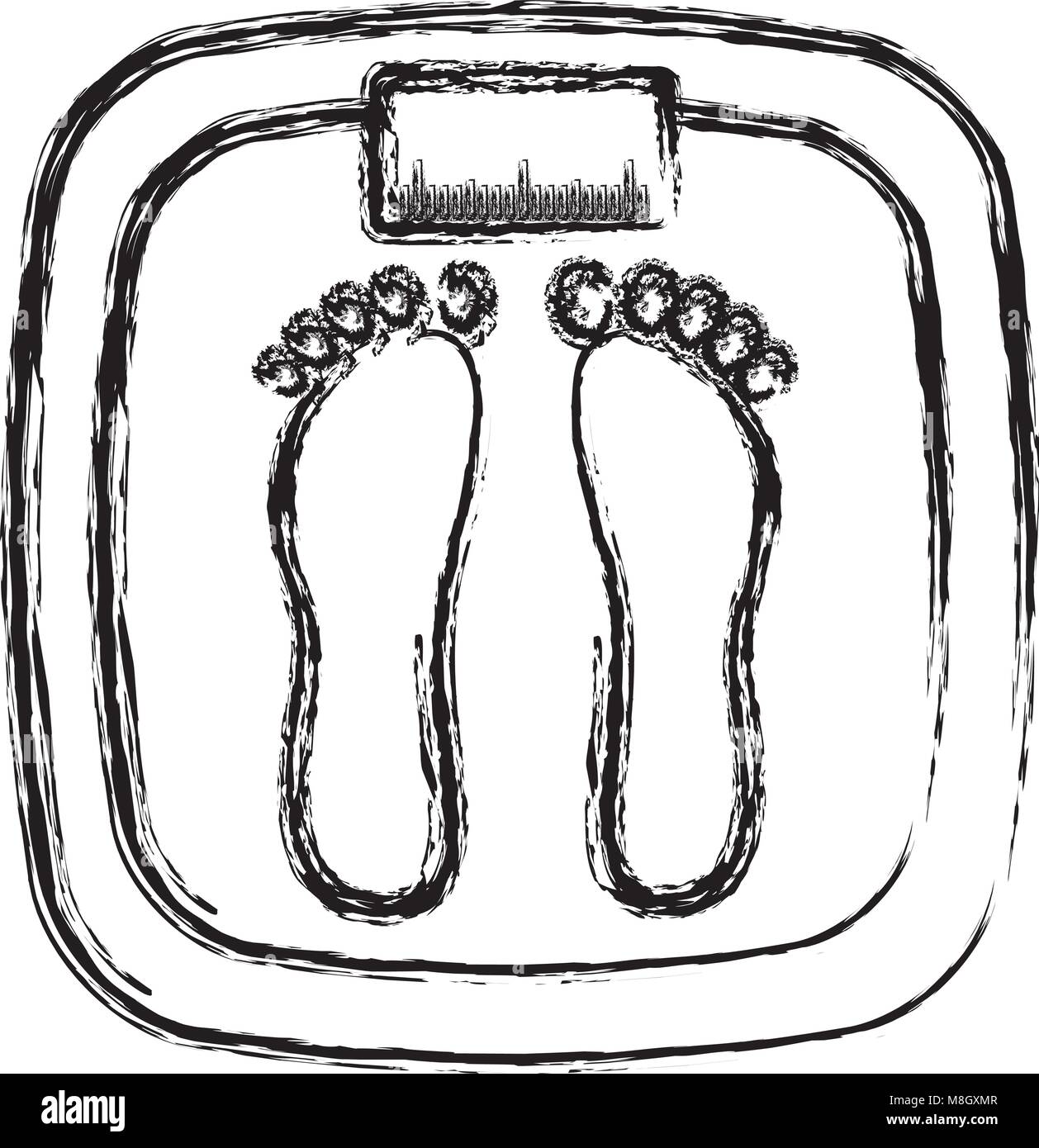 balance bathroom isolated icon vector illustration design Stock Vector