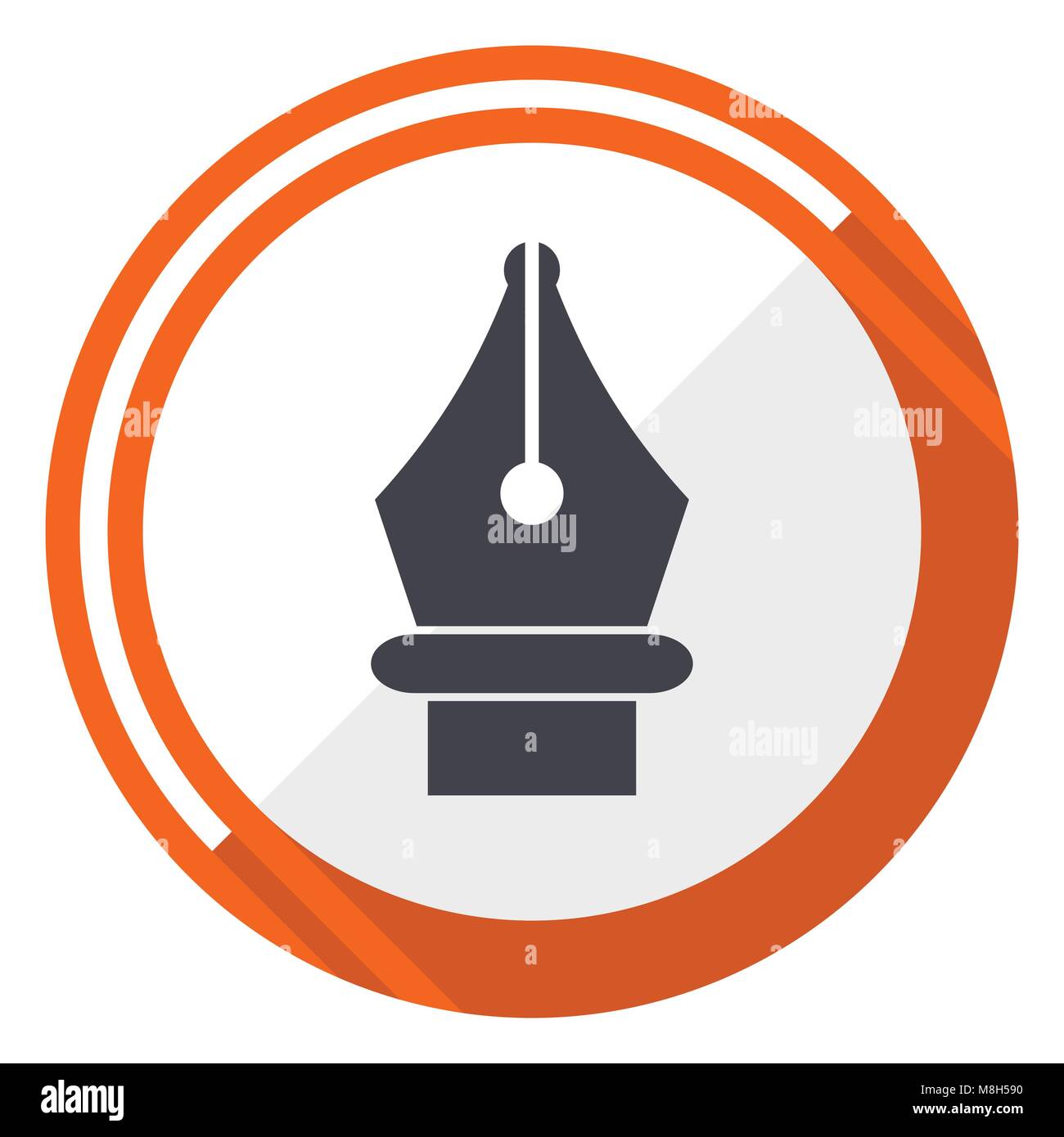 Orange pencil drawing information hires stock photography and images