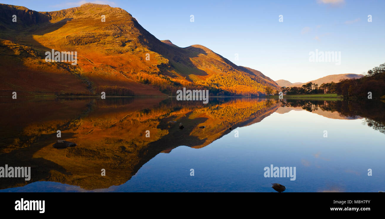 Lake Buttermere Lake District National Park Cumbria England Stock Photo ...