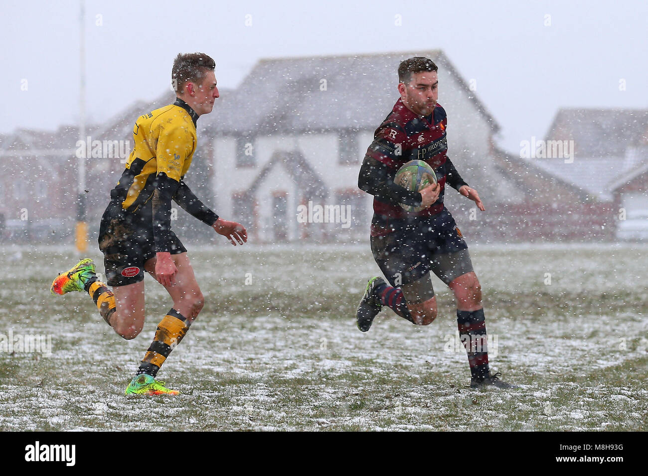 East London score their second try during Braintree RFC vs East London ...