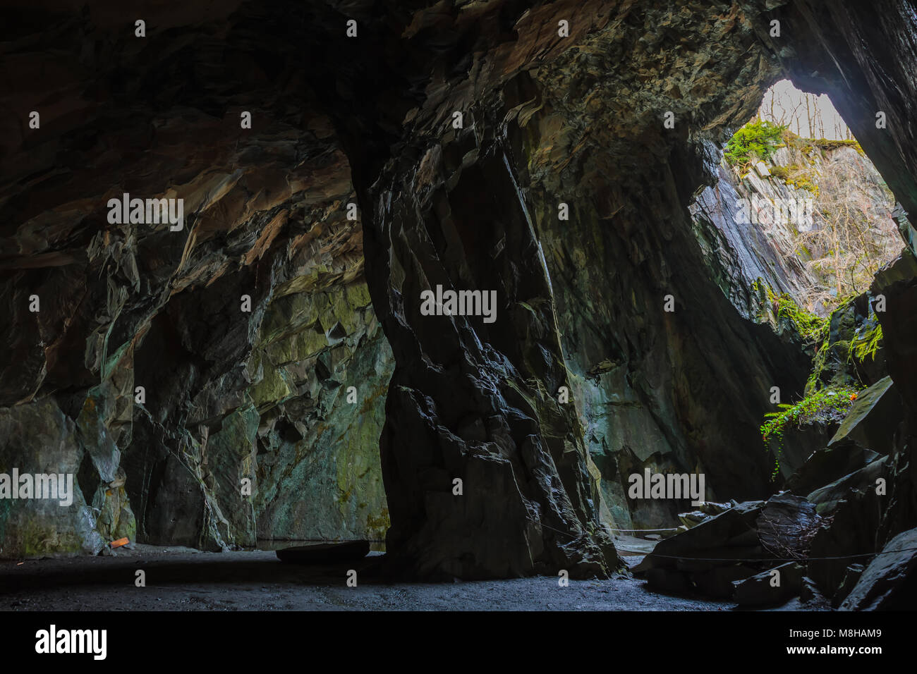 Cathedral Cavern, Ambleside, Cumbria, UK Stock Photo