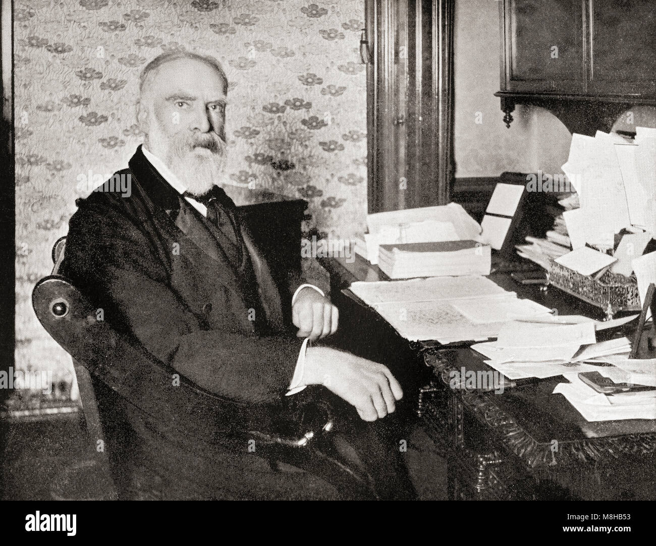 James Bryce in his study. James Bryce, 1st Viscount Bryce, 1838 1922. British academic, jurist