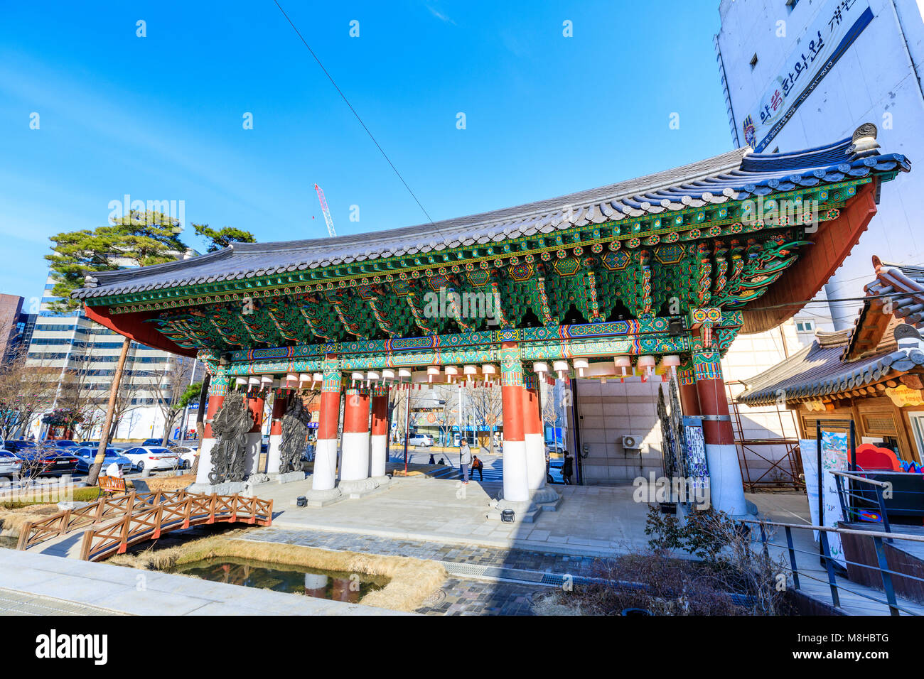 Seoul, South Korea - March 14, 2018 : Jogyesa Temple, In preparation for the birthday of Buddha, located in Jongno-gu, Seoul. Stock Photo