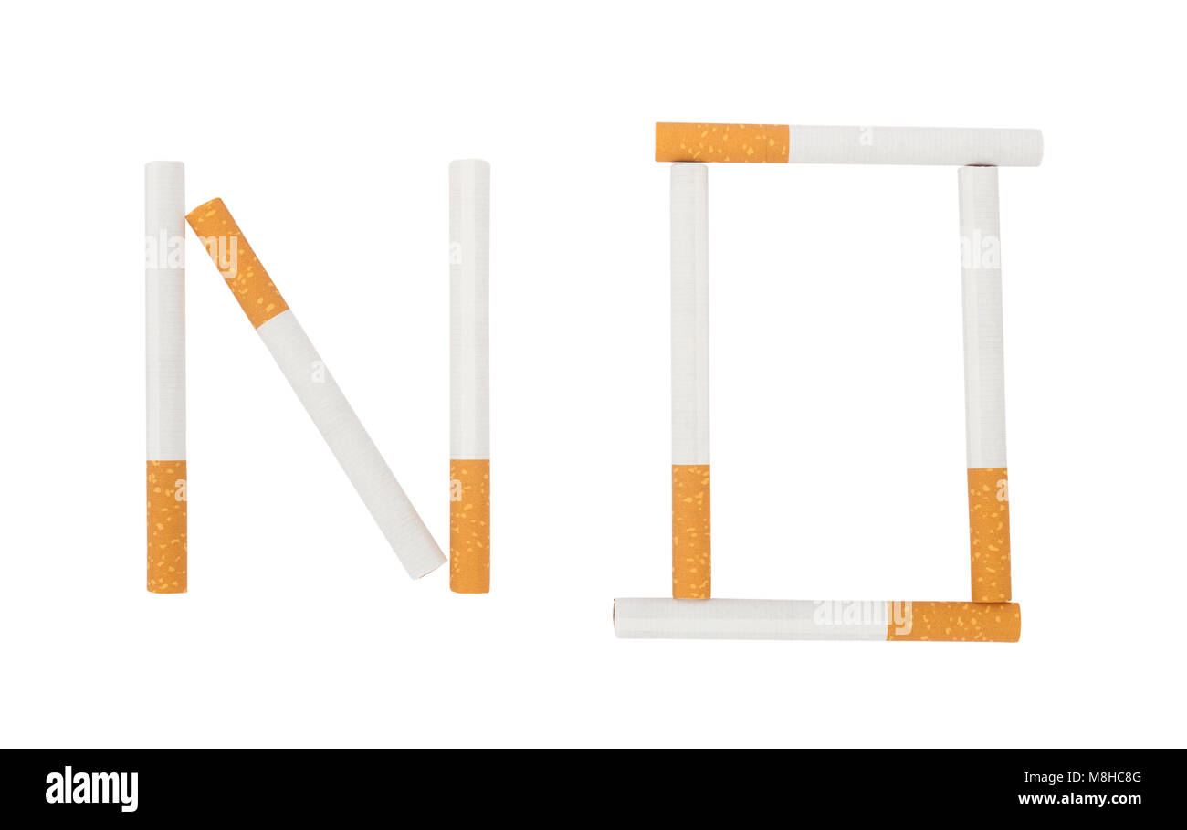 No Word For Quit Or No Smoking Concept Stock Photo Alamy