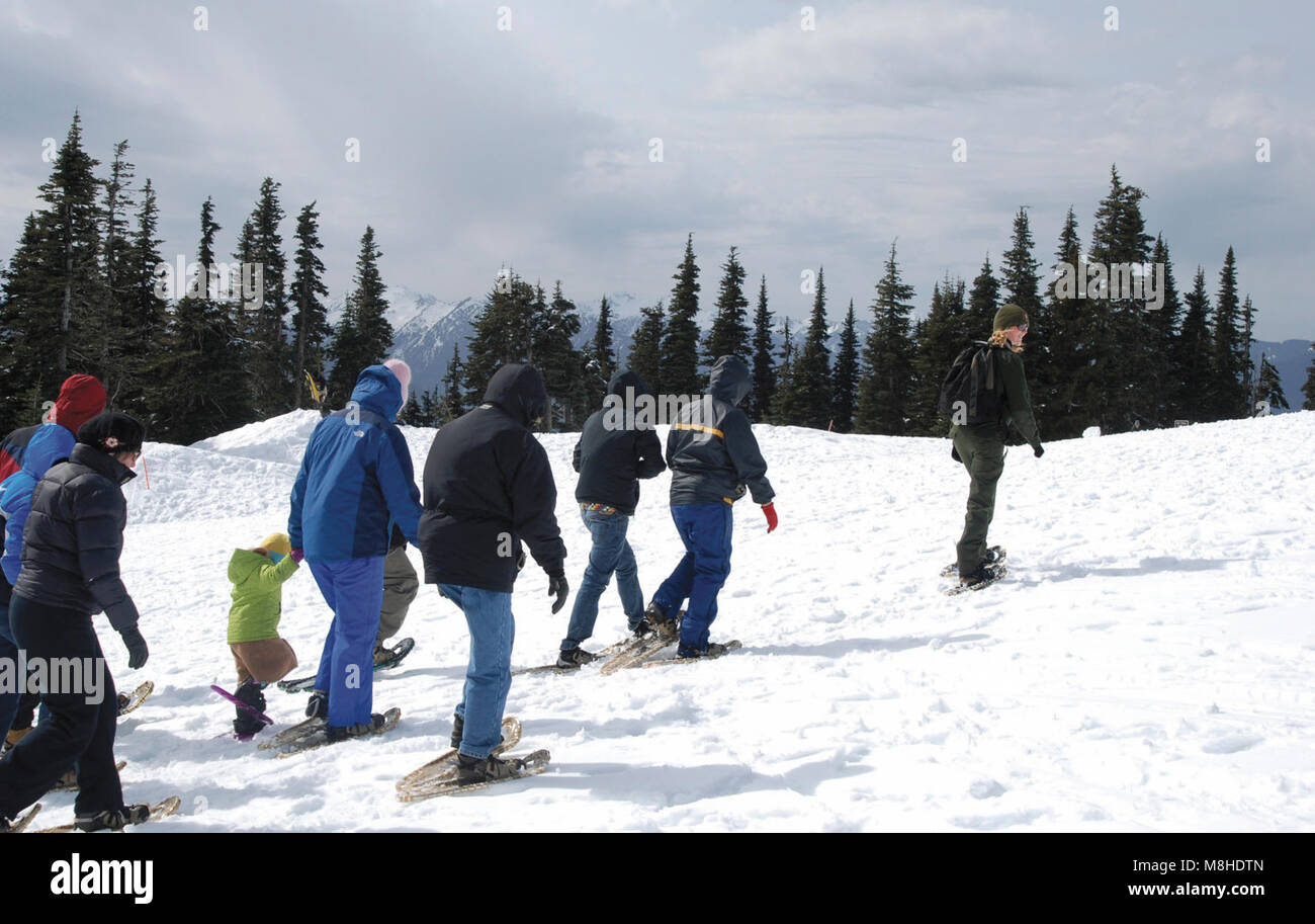 Olympic national parks snowshoe hires stock photography and images Alamy