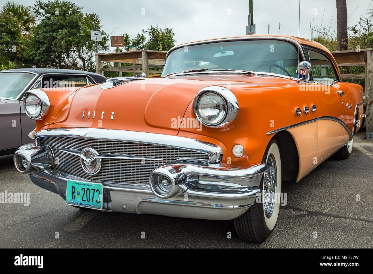 TYBEE ISLAND, OCTOBER 14, 2017 A 1956 Buick Special at a