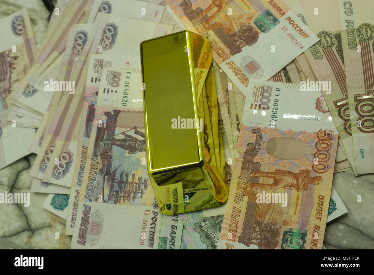 Background with money american hundred dollar bills, Russian ruble, Thai  baht, new crypto currency golden bitcoin and money notes of different  countri Stock Photo - Alamy