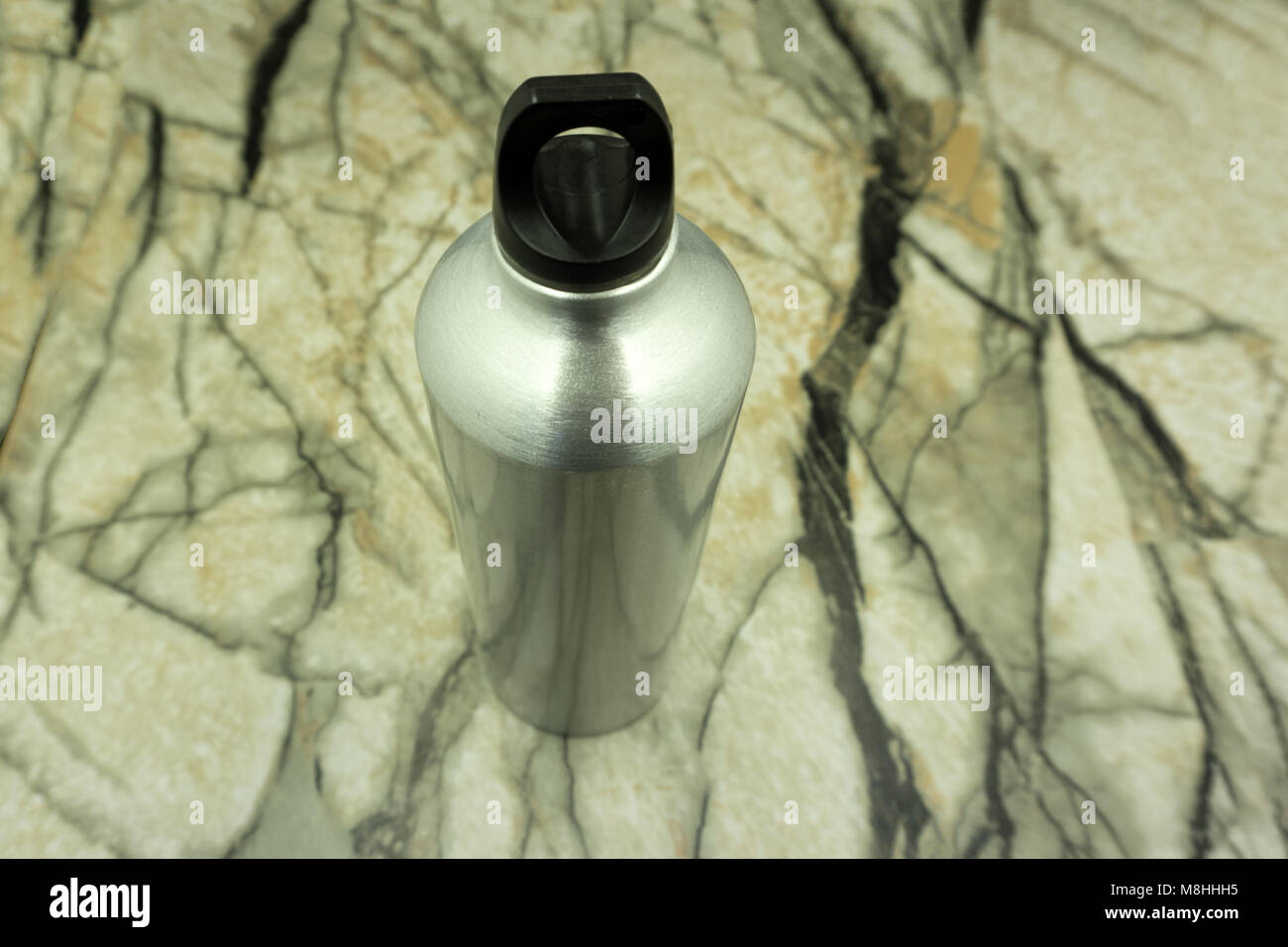 Aluminum bottle water isolated white background life Stock Photo - Alamy