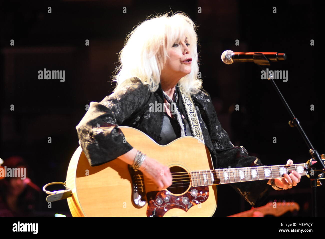 New York New York, USA. 15th Mar, 2018. EMMYLOU HARRIS performing at Love Rocks NYC at the Beacon Theater. Credit: Jeffrey Geller/ZUMA Wire/Alamy Live News Stock Photo